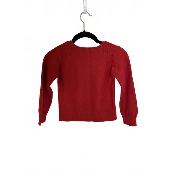 Jacadi Paris Girls Red Knit Sweater – Size 6 (116cm) - Picture 4 of 6